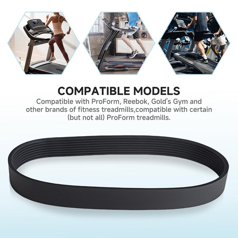 Filloman 292525 Treadmill Drive Belt Replacement Compatible with ProForm, Reebok, Gold's Gym, HealthRider Exercise Machines & Fitness Equipment - Image 3